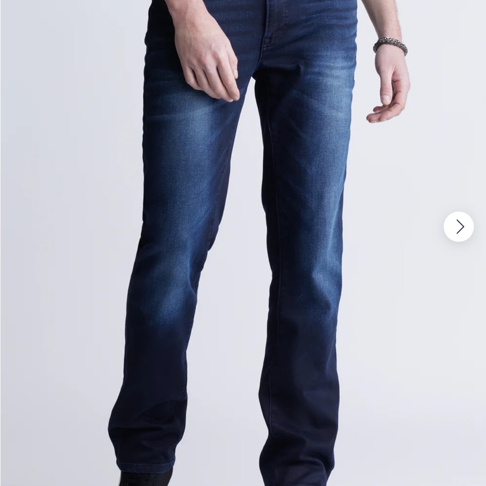 Buffalo David Bitton Men's Blue Straight Six Freedom Series Jeans - 32x32